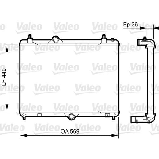 Valeo Engine Radiator 735371