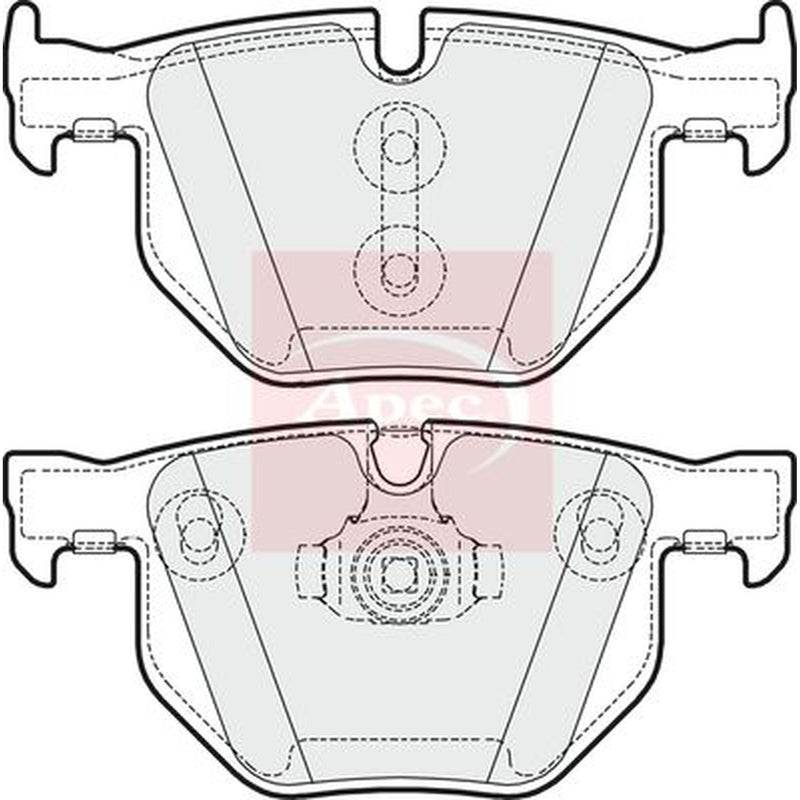 Apec Rear Brake Pad Set fits BMW X5 2006-2018 3.0