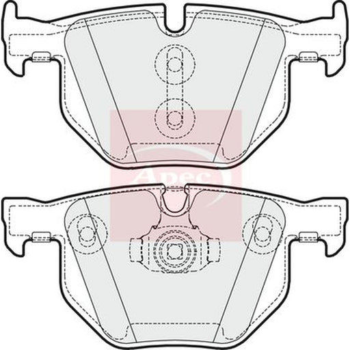 Apec Rear Brake Pad Set fits BMW X5 2006-2018 3.0