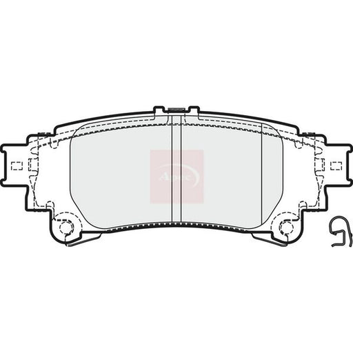 Apec Rear Brake Pad Set PAD2008