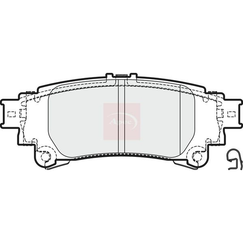 Apec Rear Brake Solid Discs & Pads fits Lexus Is III 2013-2020