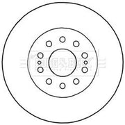 Borg & Beck 2 x Solid Front Brake Discs BBD5998S