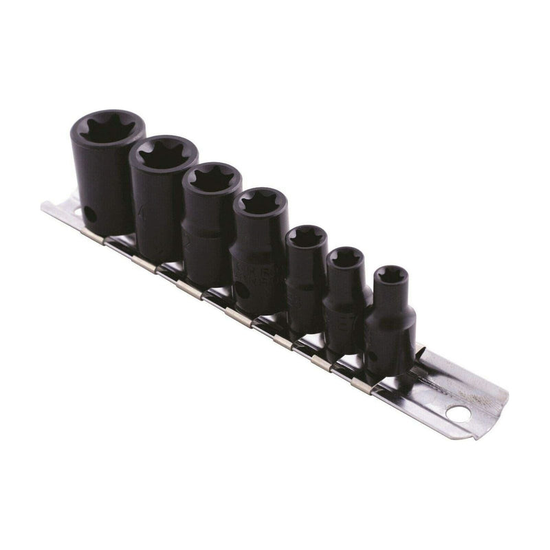 Laser Impact Star Socket Set 3/8"D, 1/4"D 7pc 0897 Laser - Dynamic Drive