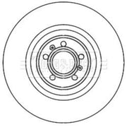 Borg & Beck Front & Rear Brake Discs & Pads fits VW Phaeton 2002-2006 5.0 6.0