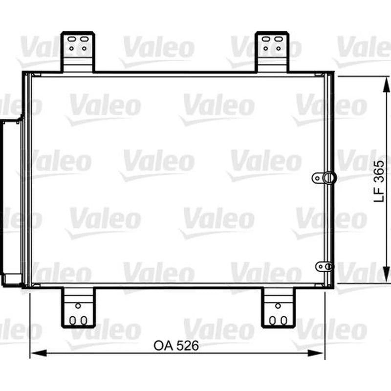 Valeo Air Conditioning Condenser 814206