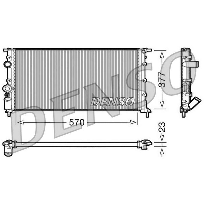 Denso Engine Radiator fits Renault Megane I 1996-2003 1.6 1.8 1.9 2.0