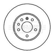 Borg & Beck Front & Rear Brake Discs & Pads fits Vauxhall Vectra 2000-2003 2.6