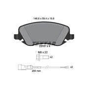 Textar Front Brake Pad Set 2376101