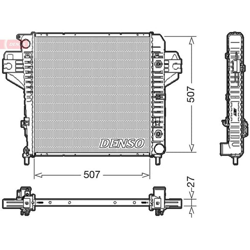 Denso Engine Radiator fits Jeep Cherokee 2001-2008 3.7