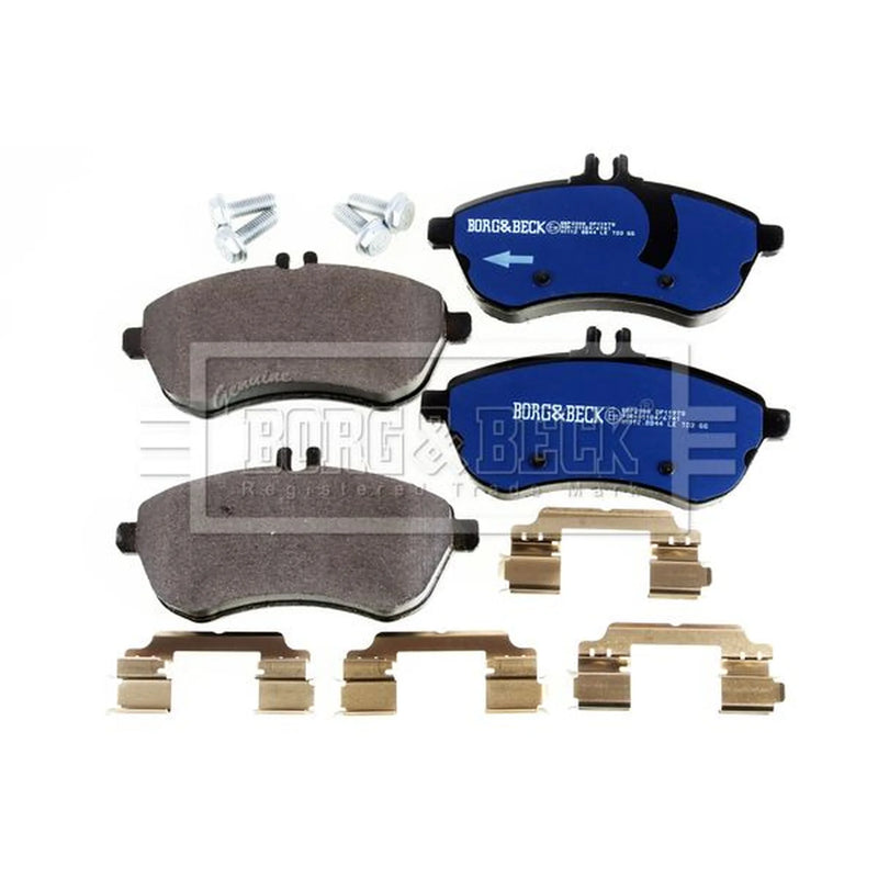 Borg & Beck Front & Rear Brake Discs & Pads fits Mercedes-Benz Slc 2016 on