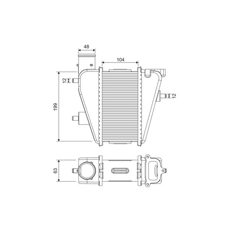 Valeo Intercooler (Charge Air Cooler) 818373