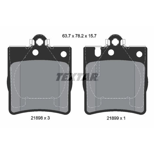 Textar Rear Brake Pad Set 2189803