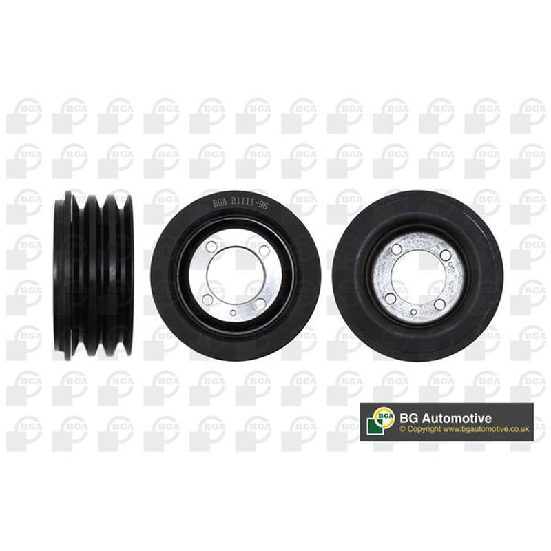 BGA Crank Shaft Belt Pulley fits Opel Astra F 1991-1998 1.7