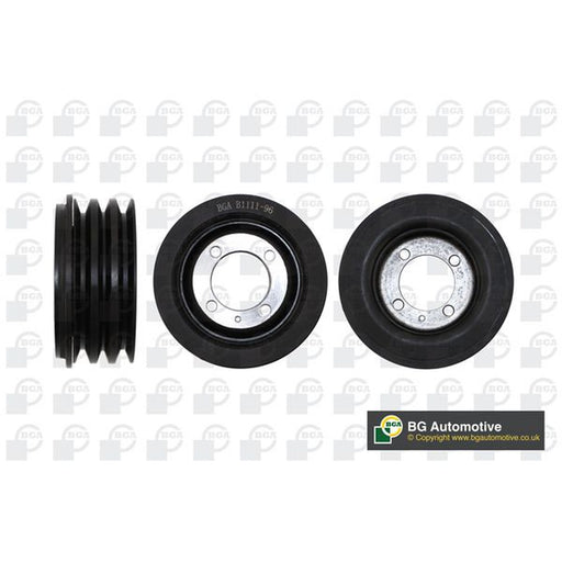 BGA Crank Shaft Belt Pulley fits Opel Astra F 1991-1998 1.7