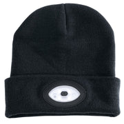 Draper Beanie Hat with Rechargeable Torch, One Size, 1W, 100 Lumens, Black 99521 Draper - Dynamic Drive