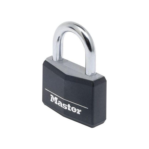 Master Lock Aluminium Black Vinyl Cover 50mm Padlock 4-Pin Master Lock - NN4 Online
