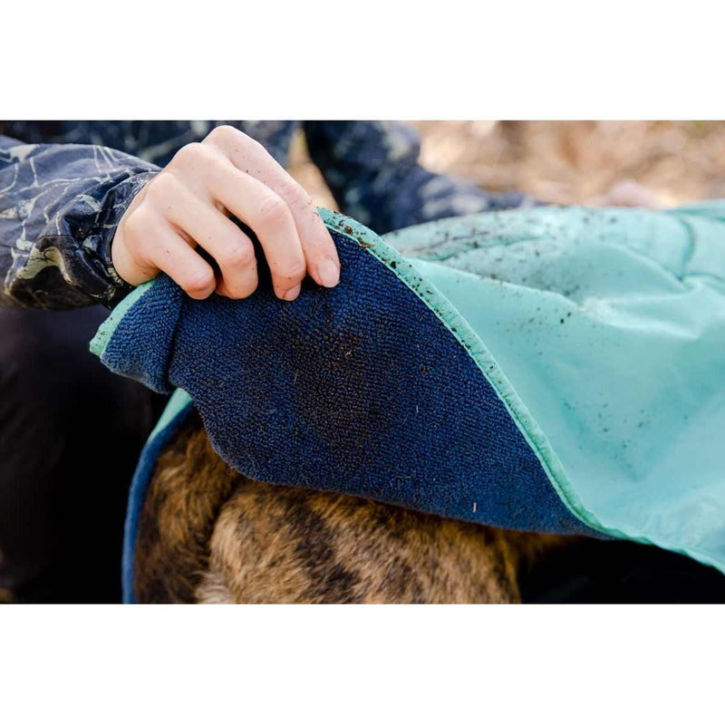 Ruffwear Dirtbag Dog Drying Towel Aurora Teal (Medium) Ruffwear - Dynamic Drive