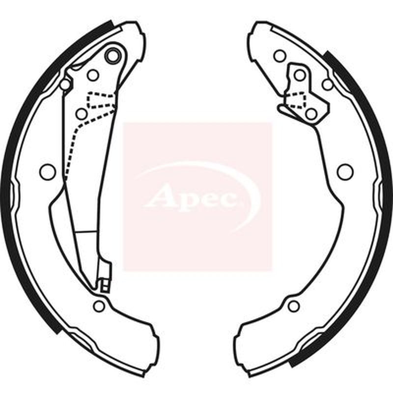 Apec Brake Shoe Set Axle Kit fits Seat Inca 1995-2003 1.4 1.9