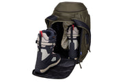 Thule RoundTrip Snowboard and ski boot backpack 60L deep khaki Thule - Bars 4 Cars
