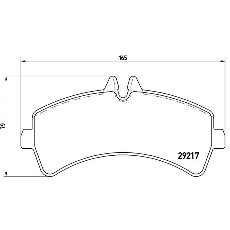Brembo 4 x Rear Brake Pad Set fits Mercedes-Benz Sprinter 4,6-T 2006-2018