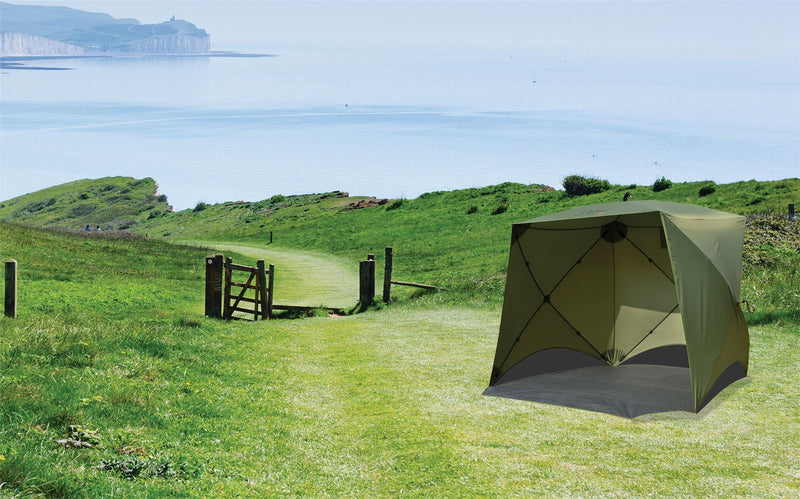 Quest Screen House 4 Mini pop up Gazebo Green Quest - Dynamic Drive