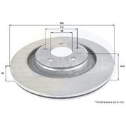 Comline Front & Rear Brake Discs & Pads fits Audi Q5 2008-2017 2.0 3.0