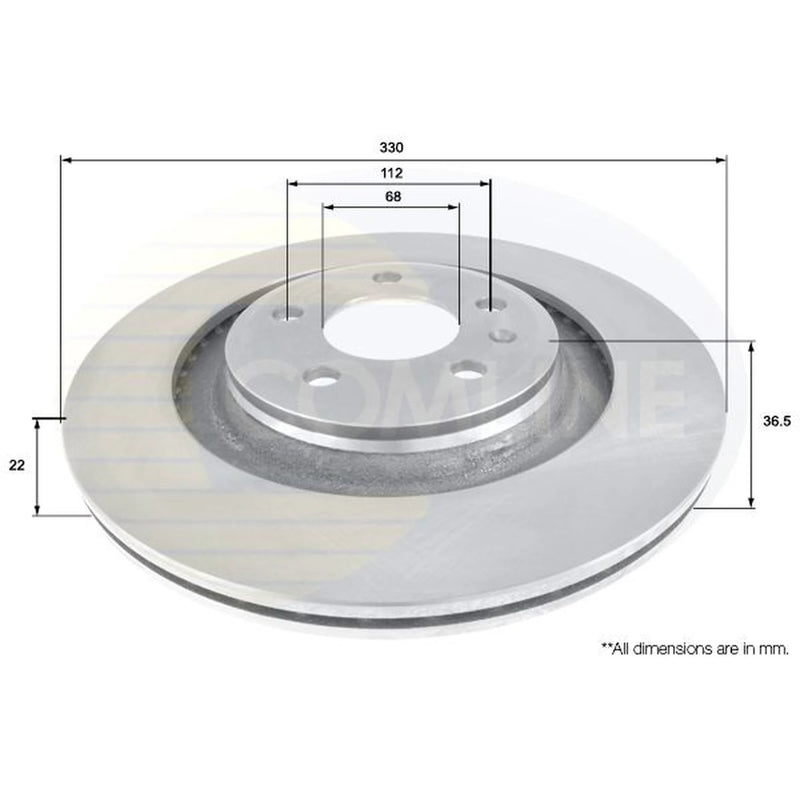 Comline Front & Rear Brake Discs & Pads fits Audi Q5 2008-2017 2.0 3.0