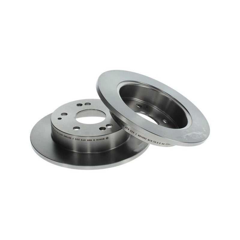 Bosch 2 x Solid Brake Discs fits Honda Civic VII 2000-2005 1.4 2.0