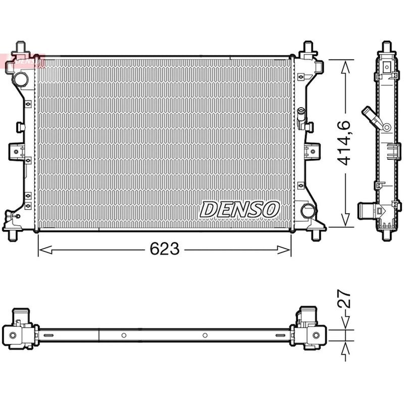 Denso Engine Radiator fits Suzuki SX4 S-Cross 2013-2022 1.6