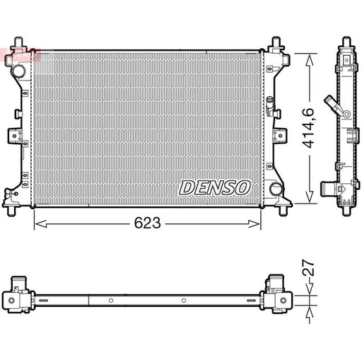 Denso Engine Radiator fits Suzuki SX4 S-Cross 2013-2022 1.6