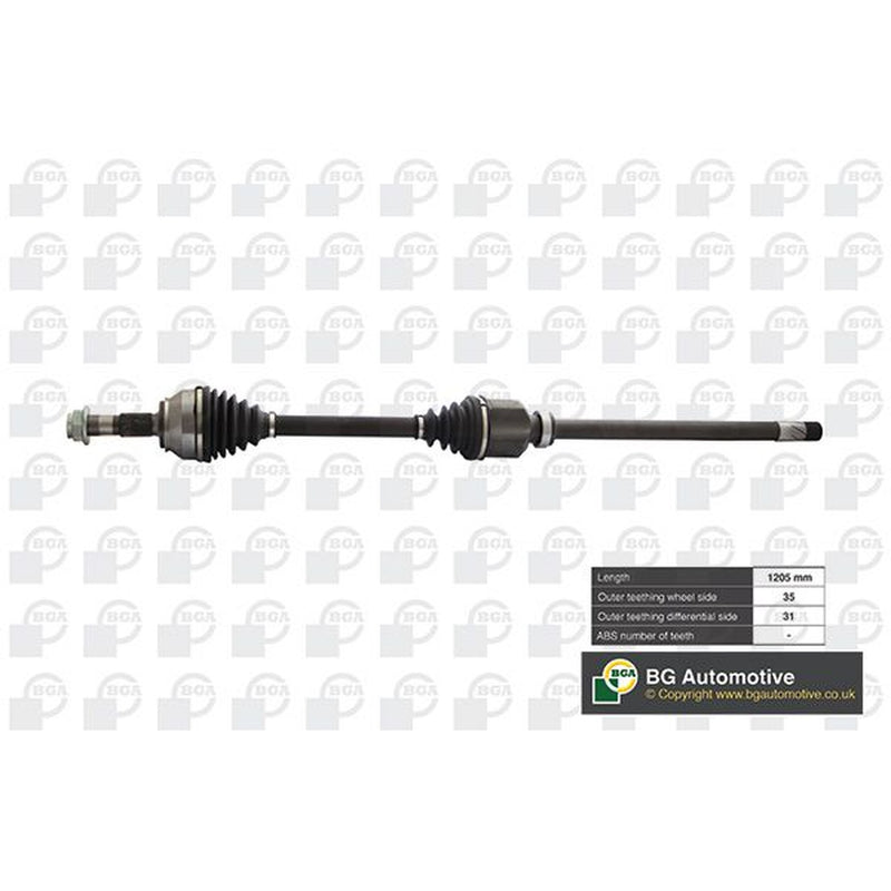 BGA CV Drive Shaft Driveshaft Front Right fits Citroën Relay III 2006-2015 3.0