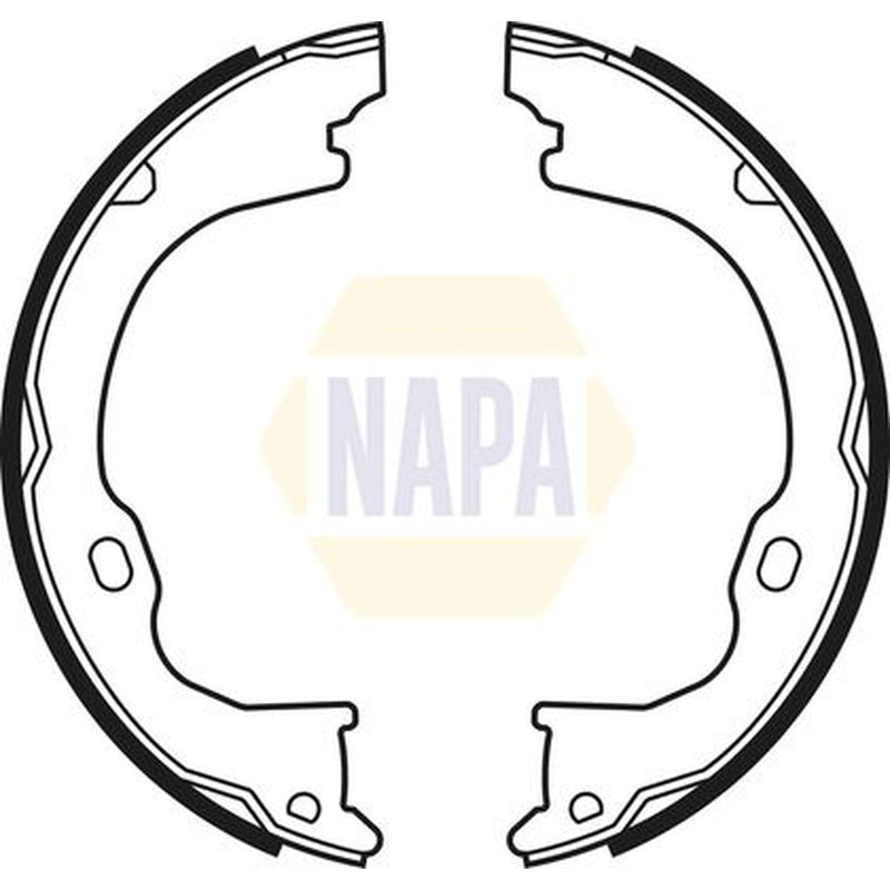NAPA Parking Brake Shoe Set fits Dodge Nitro 2006-2012 2.8 3.7