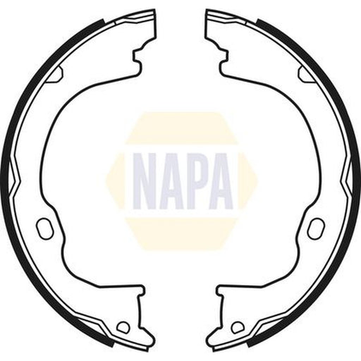 NAPA Parking Brake Shoe Set fits Dodge Nitro 2006-2012 2.8 3.7