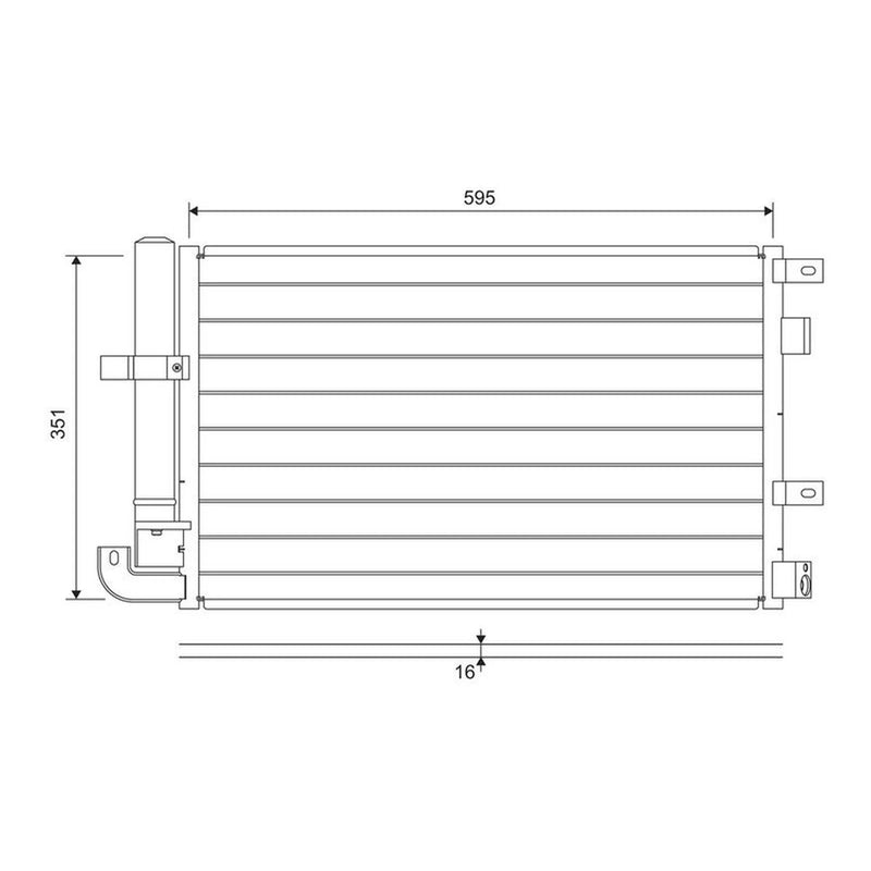 Valeo Air Conditioning Condenser 822694