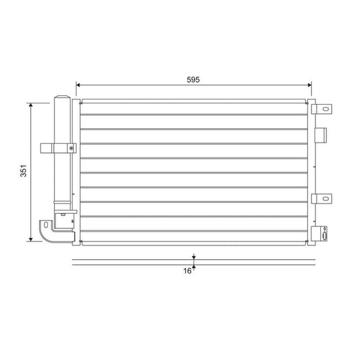 Valeo Air Conditioning Condenser 822694