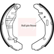 Apec Brake Shoe Set Axle Kit fits Opel Agila A 2000-2007 1.0 1.2 1.3