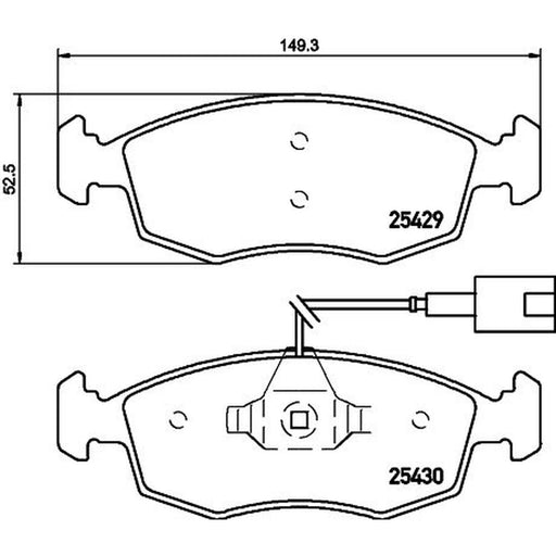 Mintex Front Solid & Rear Solid Brake Discs & Pads fits Fiat 500 2013 on 0.9