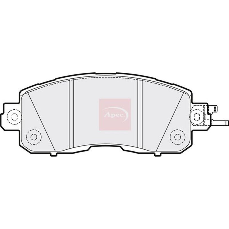 Apec Front Brake Pad Set fits Nissan Leaf 2010-2017