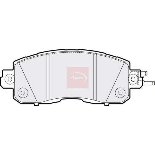 Apec Front Brake Pad Set fits Nissan Leaf 2010-2017