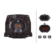 Hella Headlight Headlamp H9 Left