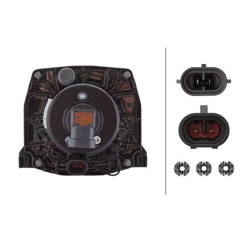 Hella Headlight Headlamp H9 Left