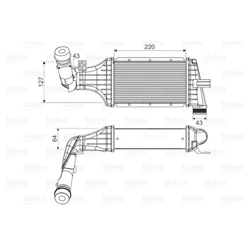 Valeo Intercooler (Charge Air Cooler) 818660