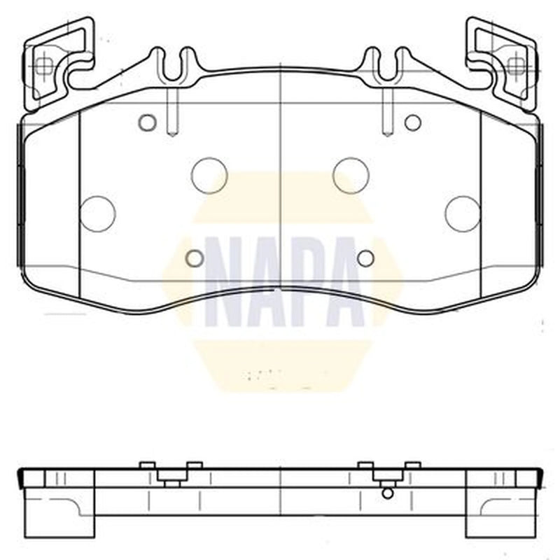 NAPA Front Brake Pad Set fits Mercedes-Benz A-Class 2019 on 177.054