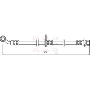 Apec Brake Hydraulic Hose Line Front Right fits Honda Civic VII 2000-2005
