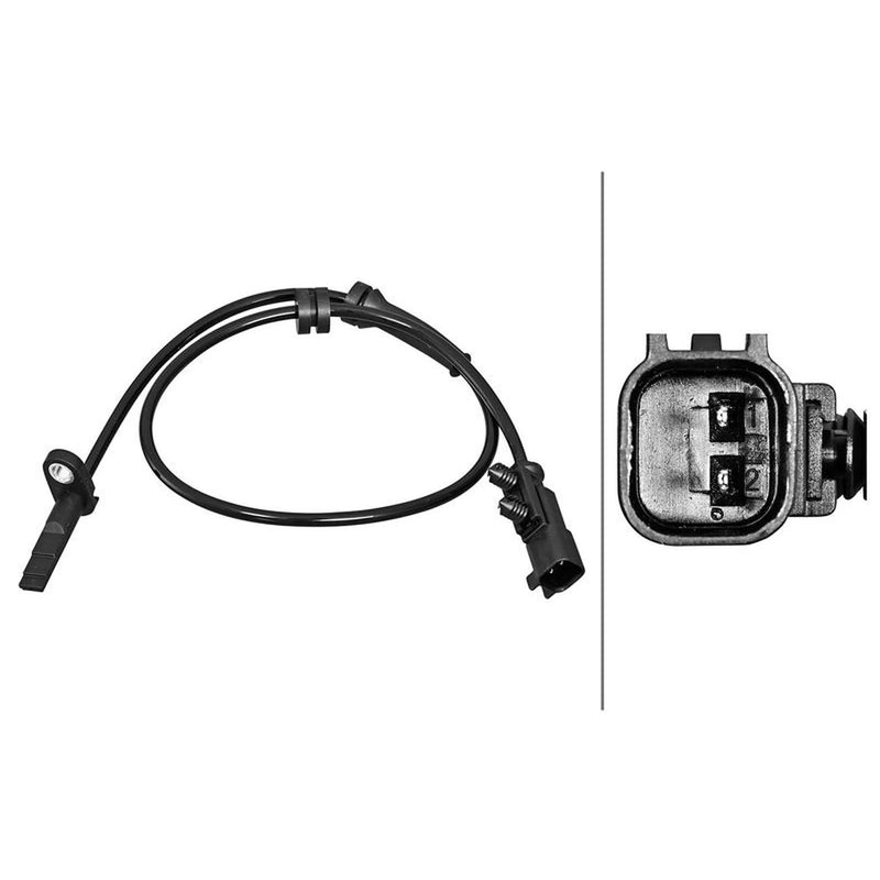 Hella ABS Wheel Speed Sensor Rear fits Tesla Model S 2012-2016