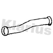 Klarius Exhaust Pipe OD fits Citroën Berlingo / Berlingo First 1998-2005 1.9