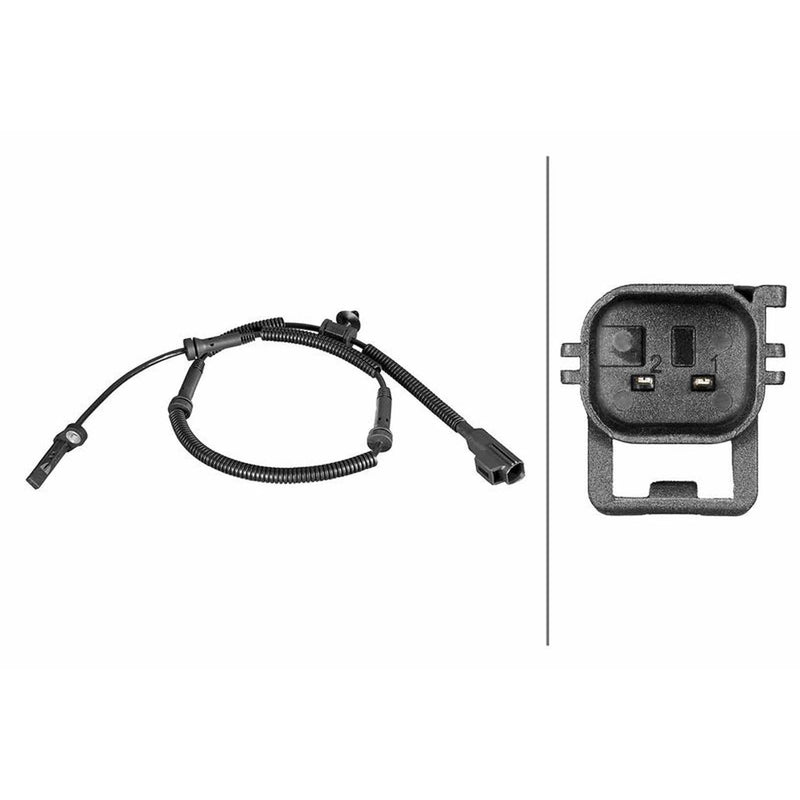 Hella ABS Wheel Speed Sensor Rear fits Land Rover Discovery Sport 2020 on 1.5
