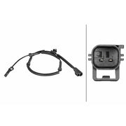 Hella ABS Wheel Speed Sensor Rear 6PU 358 216-431