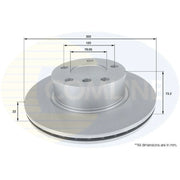 Comline Front & Rear Brake Discs & Pads fits BMW 3 2012-2015