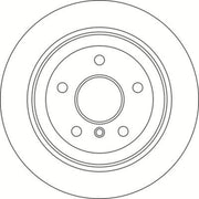 Abtex Rear Brake Vented Discs & Pads fits BMW 5 2009-2017